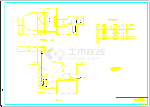 20000m3_d生活污水处理厂cad设计施工图纸-图二