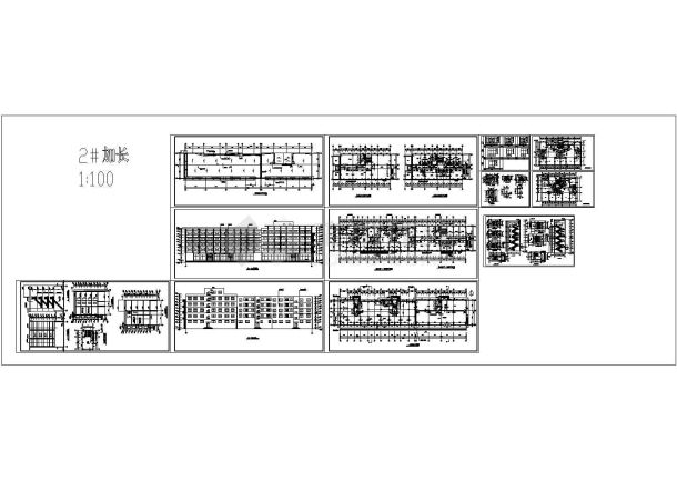 某现代标准型办公上部住宅楼建筑详细设计施工CAD图纸-图一