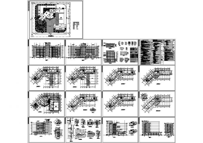 办公楼设计_某现代标准型水利局办公楼建筑详细设计施工CAD图纸_图1