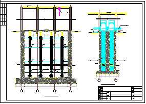 东莞某污水处理厂粗格栅及进水泵房cad设计施工图纸_图1