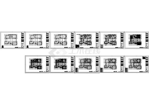 某现代标准型子轩建筑装修样式详细设计施工CAD图纸-图一