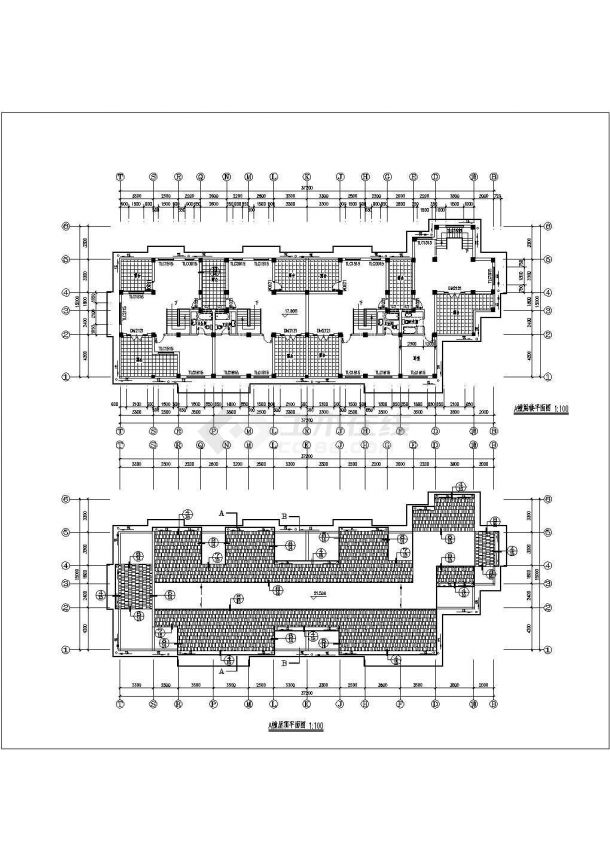 住宅设计_六层联建房建筑CAD图-图一