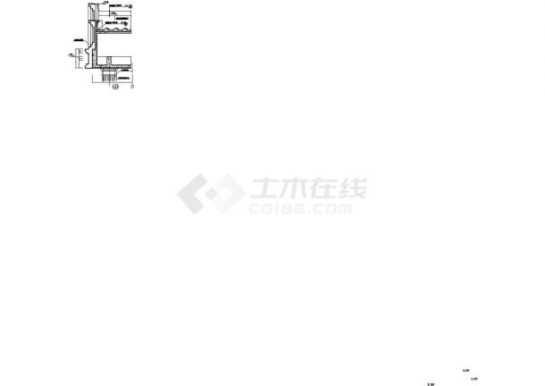 湘潭市某别墅区高档私人别墅檐口部分建筑设计CAD施工图-图一