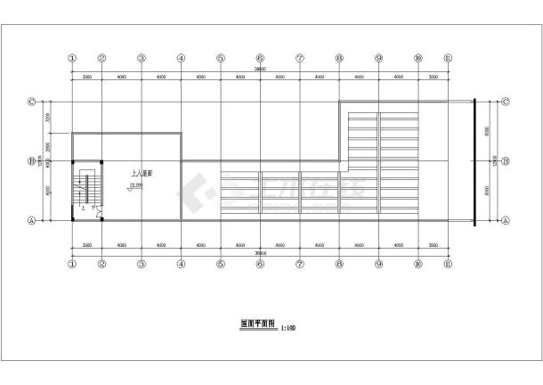 商业楼设计_六层商业建筑平立面方案CAD图-图一