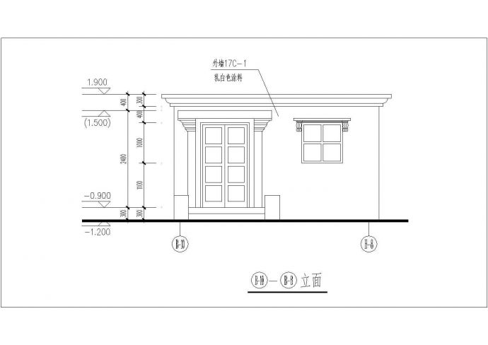 住宅设计_罗马风格高档住宅部分建筑CAD图_图1