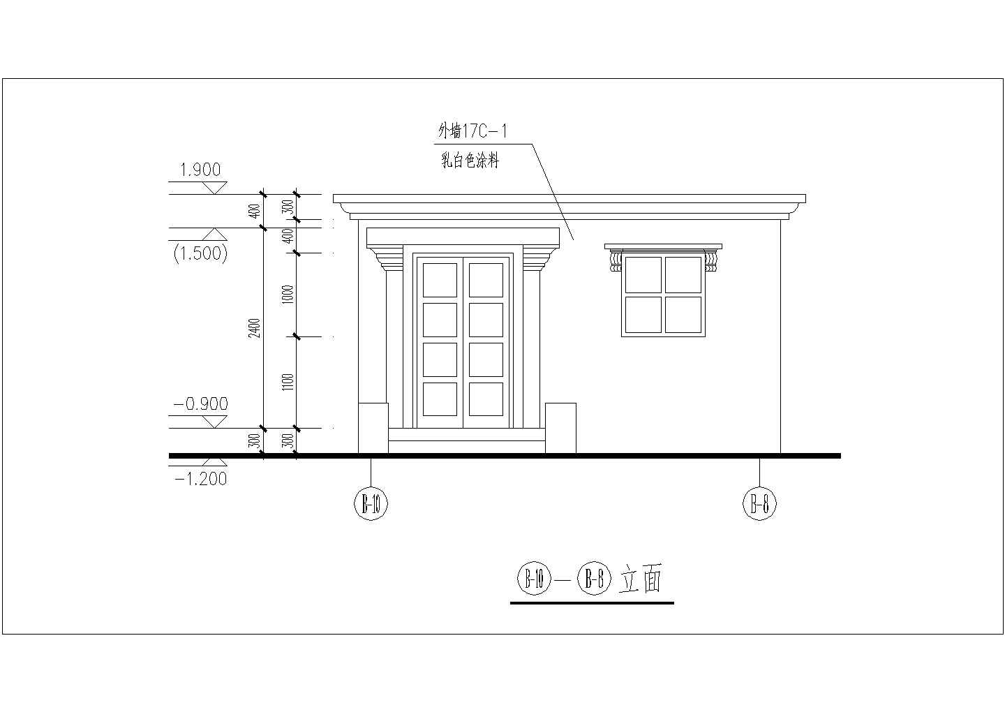 住宅设计_罗马风格高档住宅部分建筑CAD图