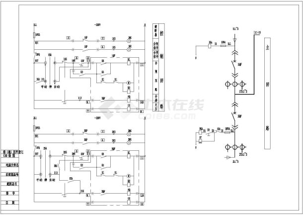 AcbME630A断路器联锁图cad图纸-图一