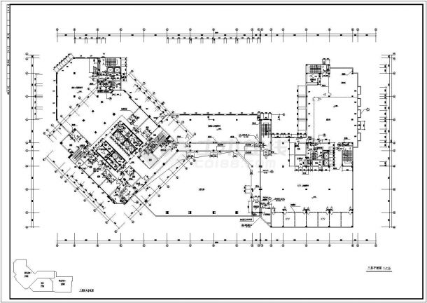 酒店设计_某高层五星级酒店全套施工CAD图-图二