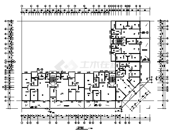 六层经典住宅建筑施工cad图，共十张-图二