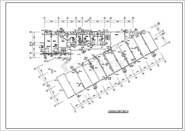 7层6090.72平米厂区商住楼给排水施工图（含目录 图例 说明）-图一