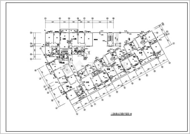 7层6090.72平米厂区商住楼给排水施工图（含目录 图例 说明）-图二