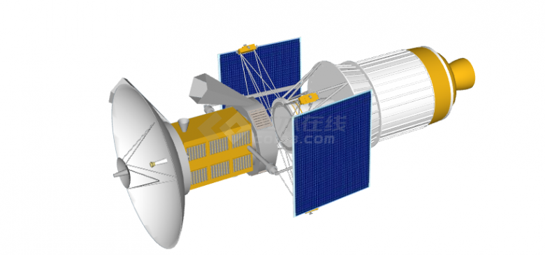 豪华现代航天器航空 su模型-图二