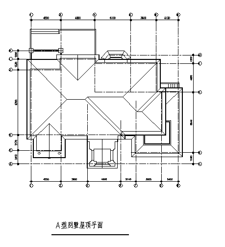 456平方米某三层别墅建筑施工cad图(含三套设计图，共六张)-图一