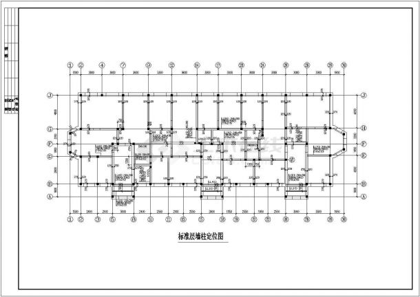 住宅结构设计_砌体住宅楼结构施工CAD图-图一