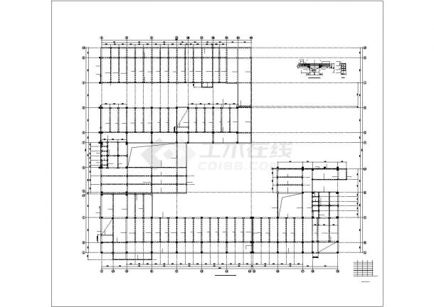 一套中学（教学楼 食堂 附楼）学校结构设计施工图-图二