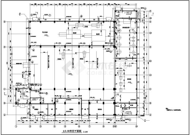 集中供热站建筑结构设计施工图-图二