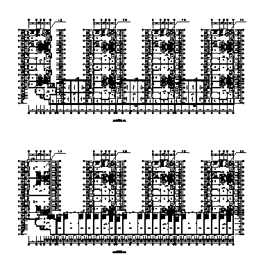 某七层带阁楼联建房建筑施工cad图，共六张-图二