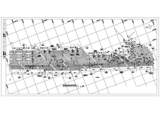 某市桥南公园建筑施工CAD图-图二