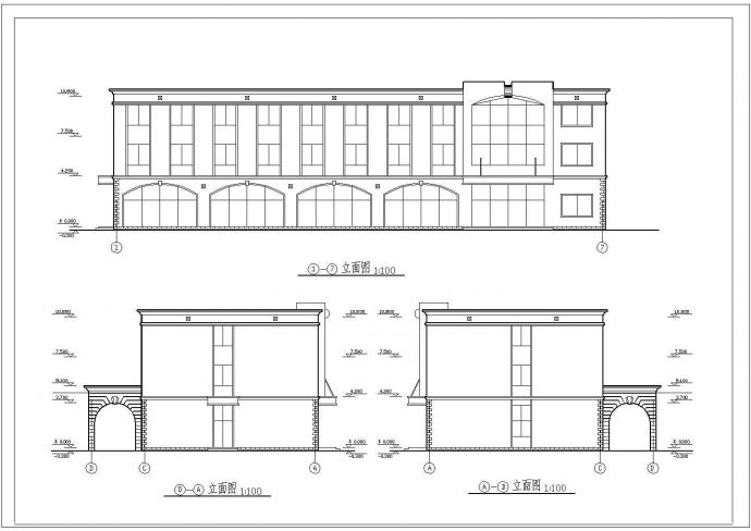 宁波某地学生宿舍楼建筑图整套cad设计图_图1