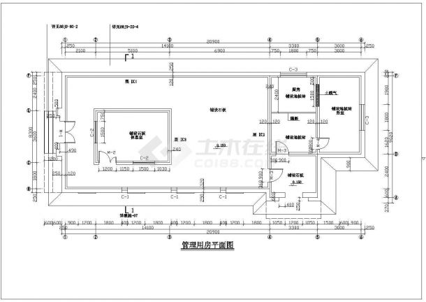 康家石门子旅游景点管理用房建筑设计图-图二