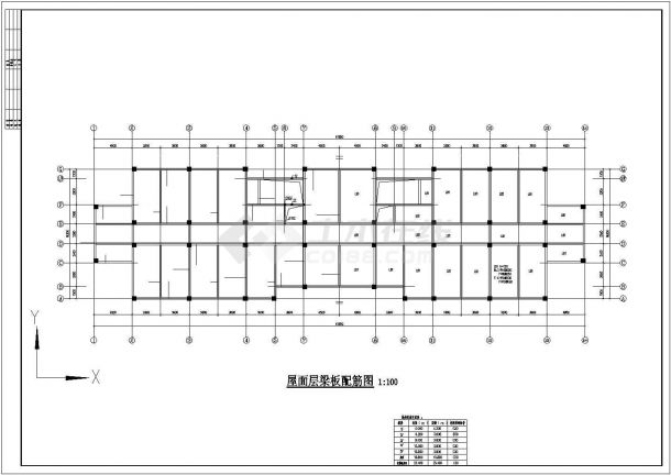 4402.48平米五层框架办公楼建筑施工cad图，共二十一张-图二
