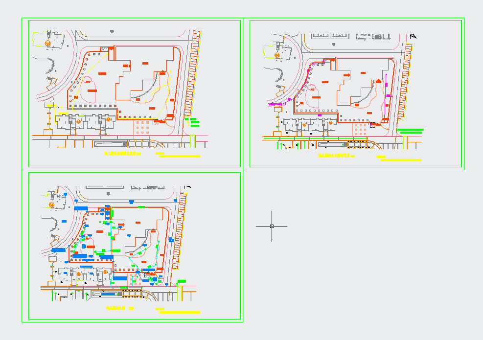 某小区幼儿园环境景观设计施工CAD图纸