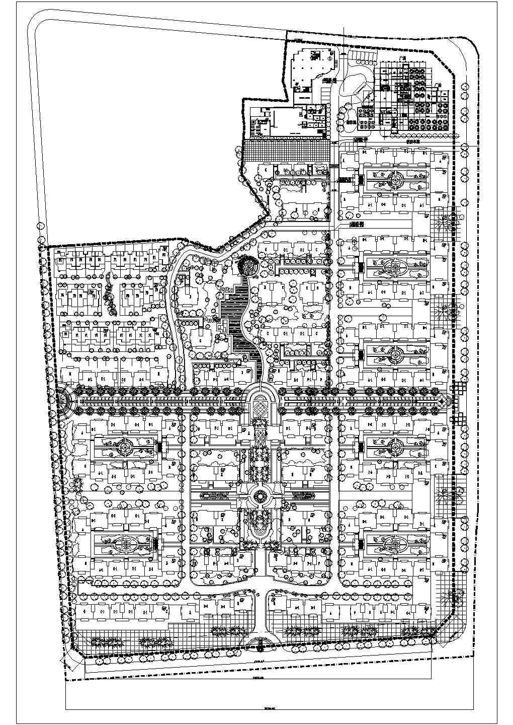 某住宅小区规划施工图