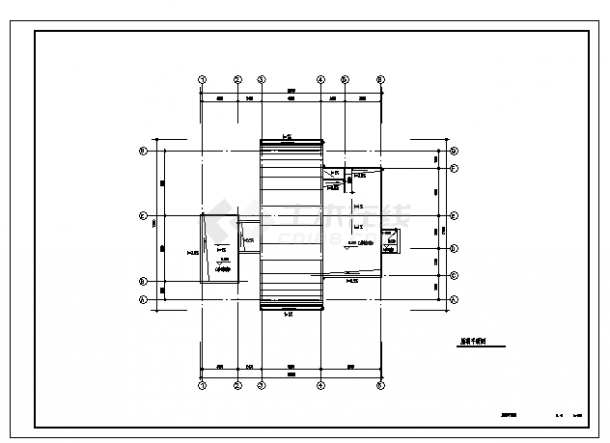 三层别墅建筑施工cad图(含两套设计，共十四张)-图一