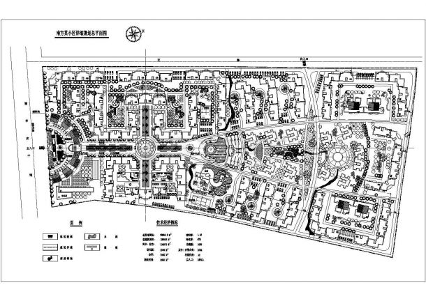 南方某住宅小区规划图-图一