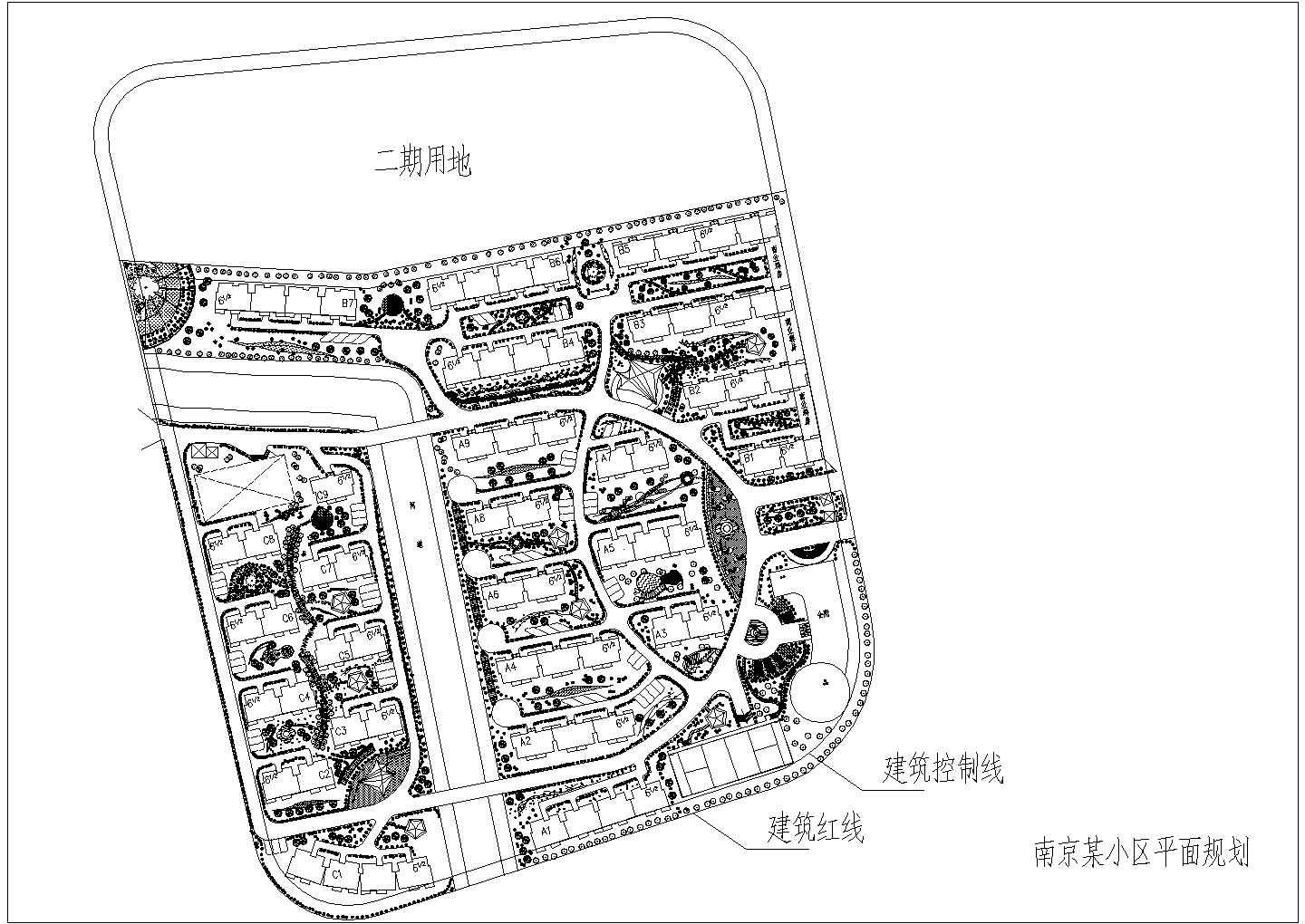 南京某小区规划施工图