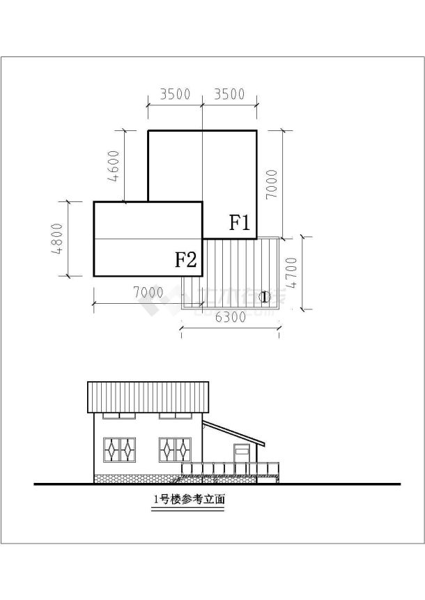 生态园建筑布置CAD参考图-图一