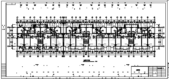 六层加跃层住宅楼建筑施工cad图，共二十二张-图一