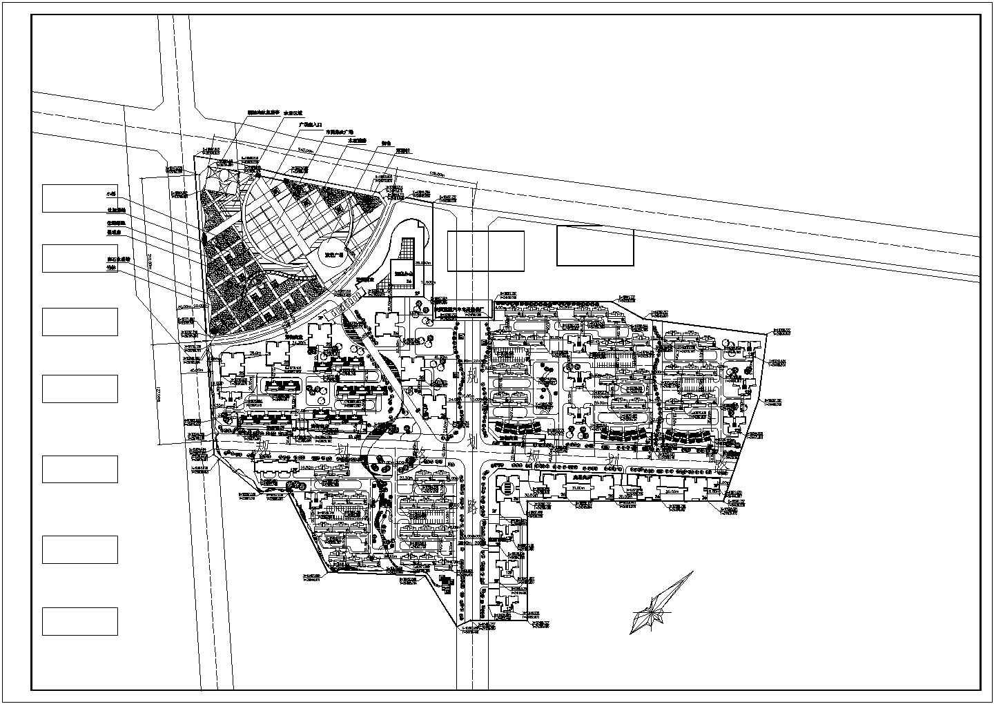 小区广场全套规划施工图