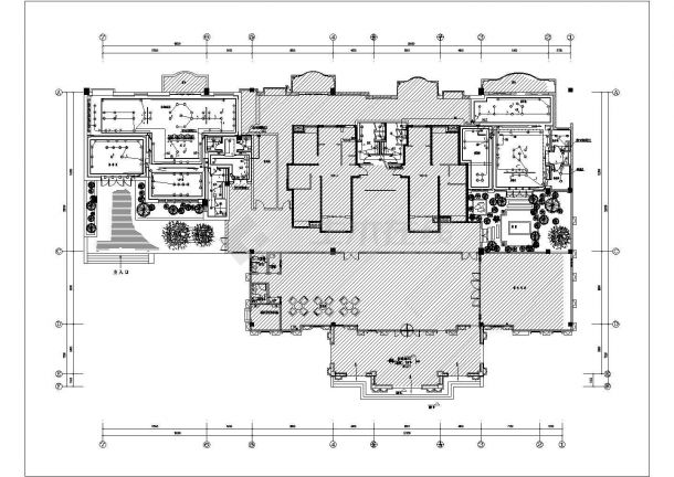 [湖北]最新知名会所室内装饰电气工程图纸（甲级院设计）-图一