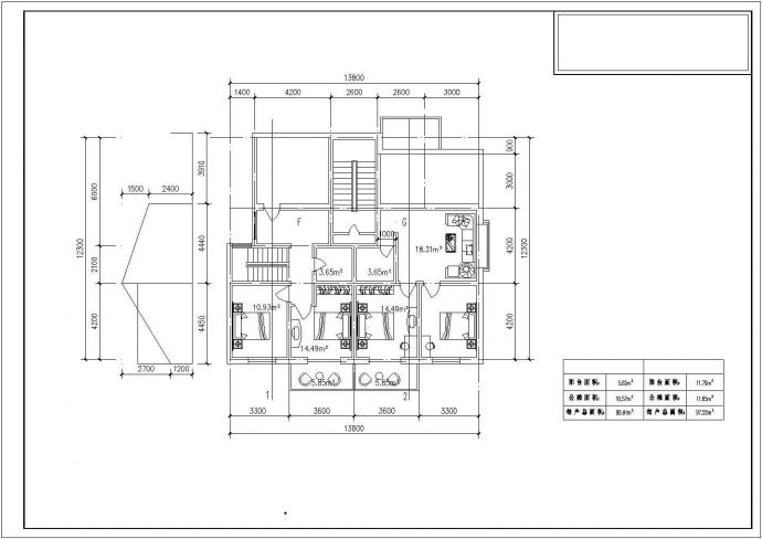 某地多层住宅20种户型设计CAD图纸_图1