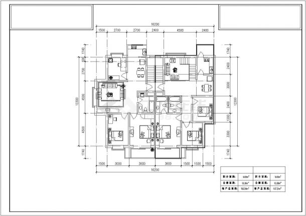 某地多层住宅20种户型设计CAD图纸-图二