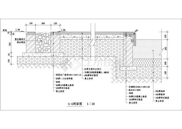 某高校体育场羽毛球场CAD设计图-图一