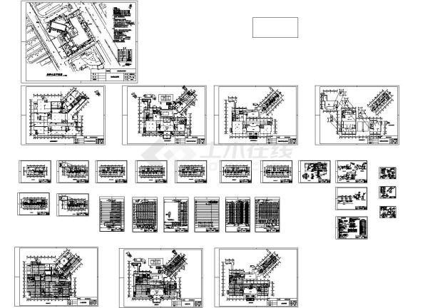 某现代标准带地下室宾馆完整给排水详细设计施工CAD图纸-图一