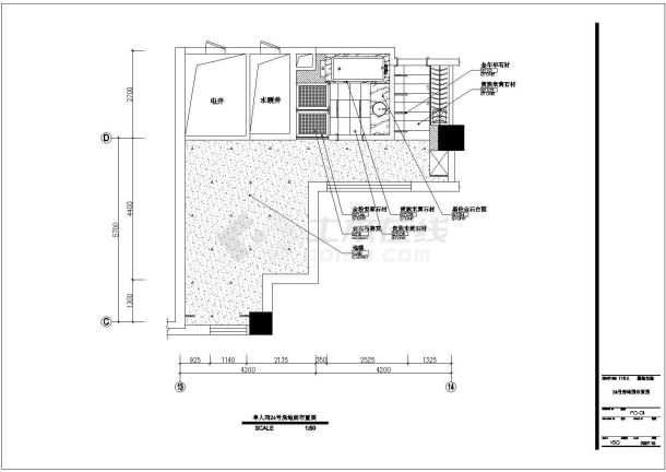 哈尔滨五星级豪华商务型酒店施工图，标准24号房.dwg-图二