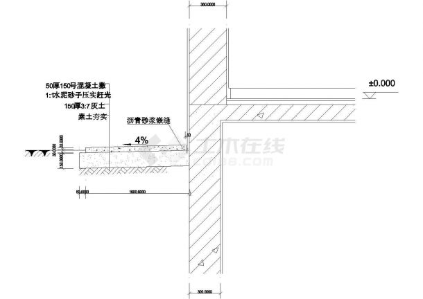 深圳某大学教师住宅楼楼地面节点建筑设计CAD施工图-图一