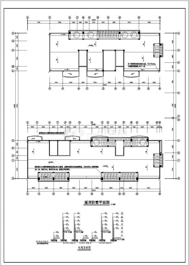 某地区6层综合楼电气系统CAD参考图纸-图一