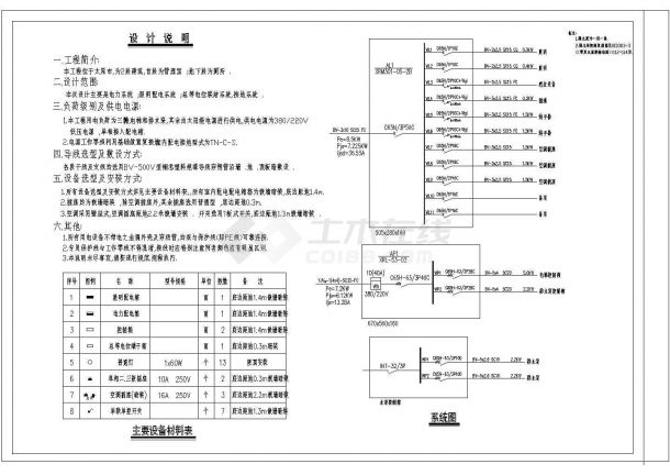 公共厕所电气图纸 CAD-图一