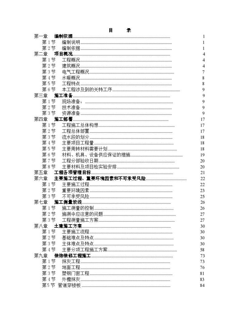 天津山水云天住宅小区#楼#楼施工组织设计方案书-图一