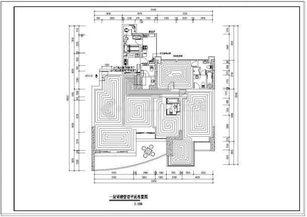 北京某别墅工程采暖系统方案图-图二