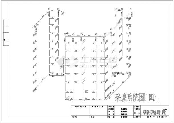 某居住区采暖系统平面图-图一