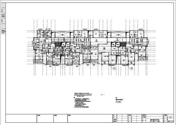 某剪力墙高层住宅楼结构设计cad施工图-图二