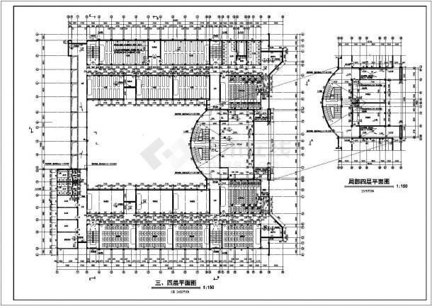 教学楼设计_五层教学楼全套建筑施工CAD图-图二
