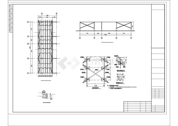 苏州市吴中区某大型灯饰家居广场钢结构市场建筑设计CAD图纸-图一