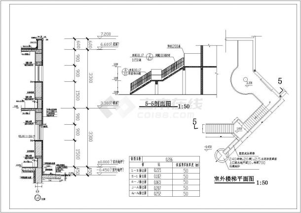 幼儿园设计_某小区幼儿园建筑施工CAD图-图二