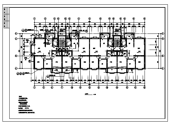 2700平方米某五层带阁楼住宅建筑施工cad图(带地下室设计，共十五张)_图1